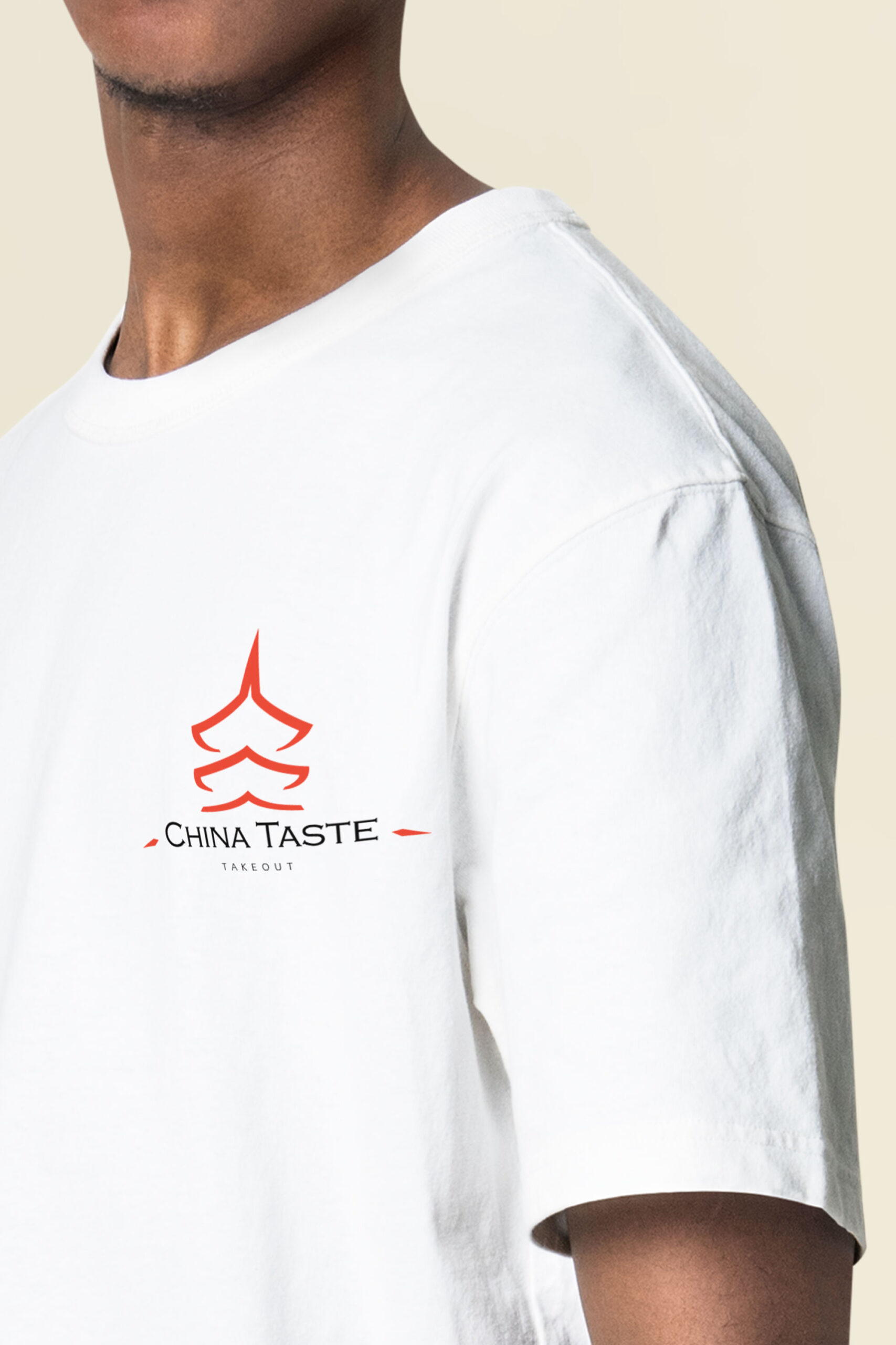 T-shirt mockup psd round neck men’s casual apparel tshirt